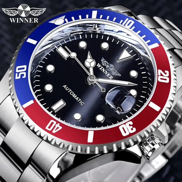 Winner 320 Watch Men Mechanical Automatic Watches Stainless Waterproof Man Wristwatches Dropshipping Reloj Hombre