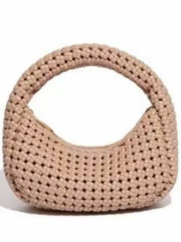 Hand-Woven Crescent Bag