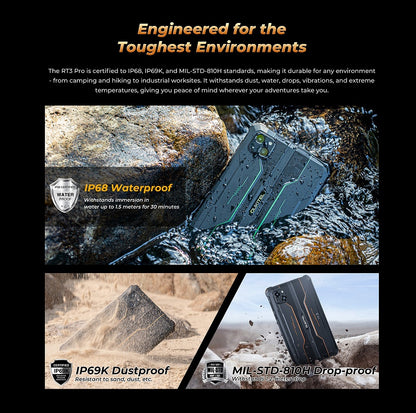 Phone case with durability features on a rugged outdoor background
