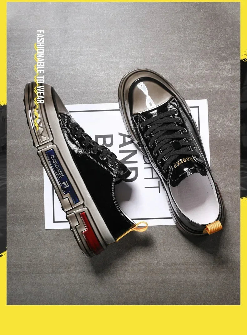 Men sneakers Shoes Genuine Leather