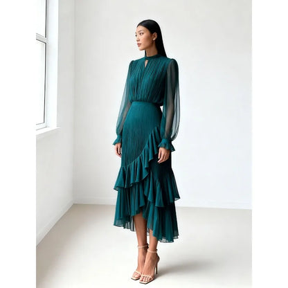 Women Folds Guest Wedding Dress
