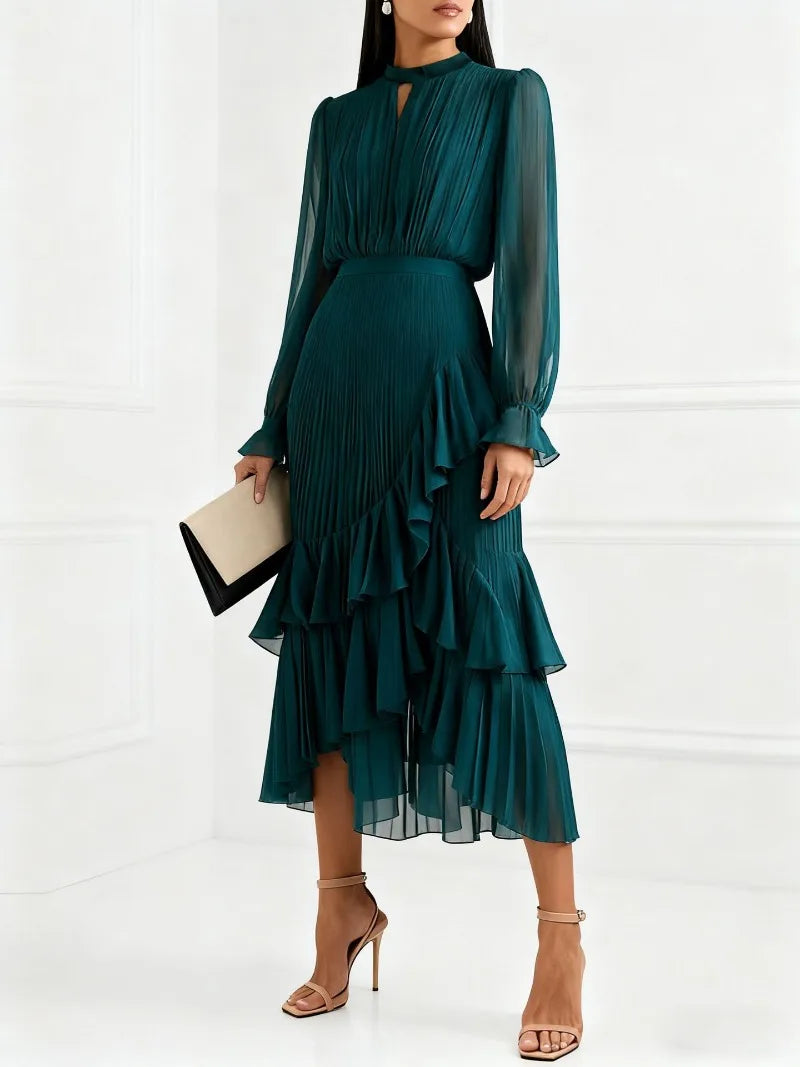 Women Folds Guest Wedding Dress