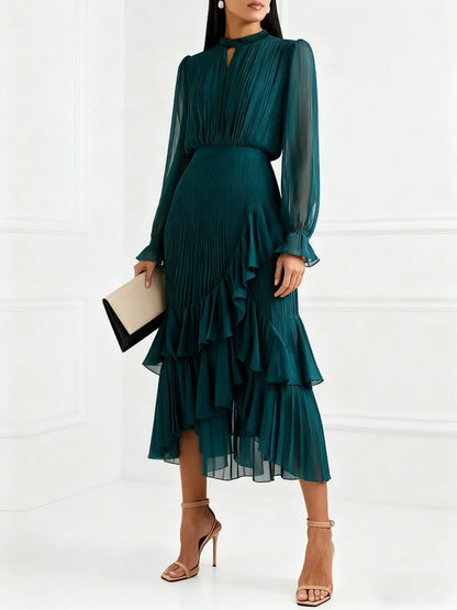 Women Folds Guest Wedding Dress