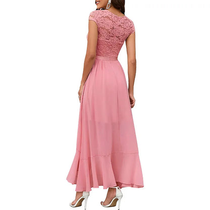 Women's Short Sleeve Evening Dress