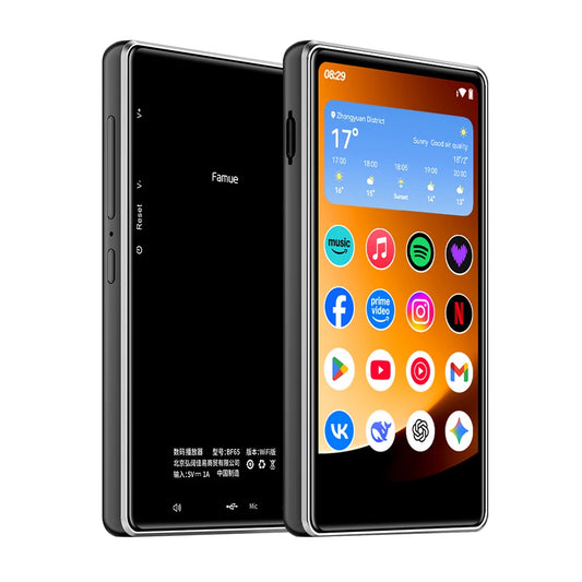 Andriod 13 Mp3 Player Bluetooth and WiFi 2.4G/5G 4G RAM