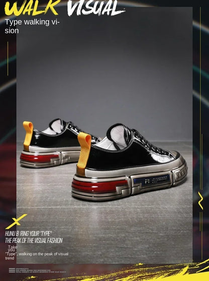 Men sneakers Shoes Genuine Leather