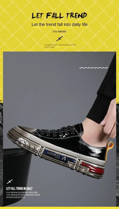 Men sneakers Shoes Genuine Leather