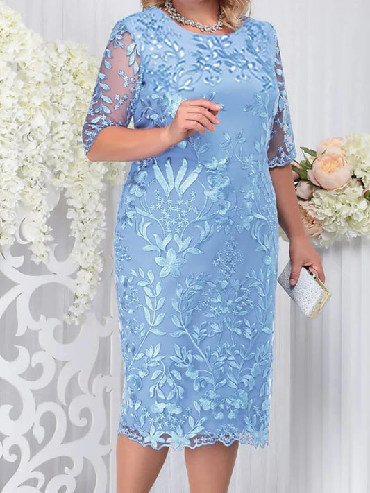 Women Plus Size Evening Dress