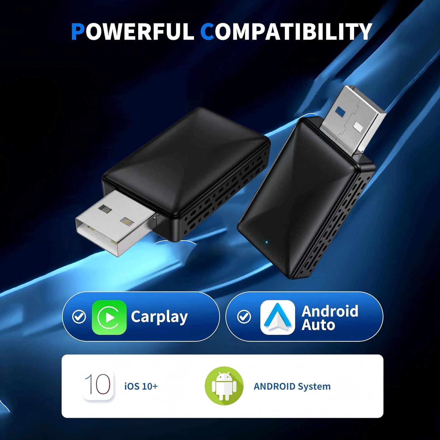 CarPlay Android Wireless USB Dongle Adapter for Cars