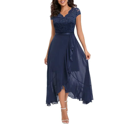 Women's Short Sleeve Evening Dress