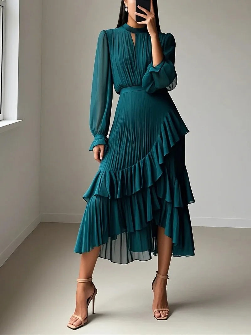 Women Folds Guest Wedding Dress