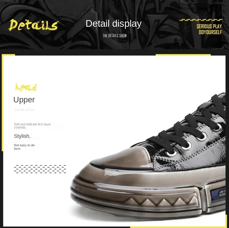 Men sneakers Shoes Genuine Leather