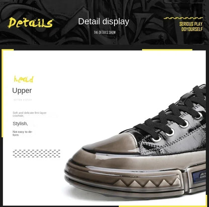 Men sneakers Shoes Genuine Leather