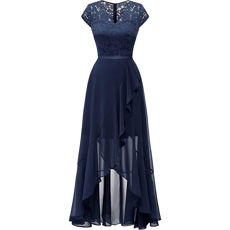 Women's Short Sleeve Evening Dress
