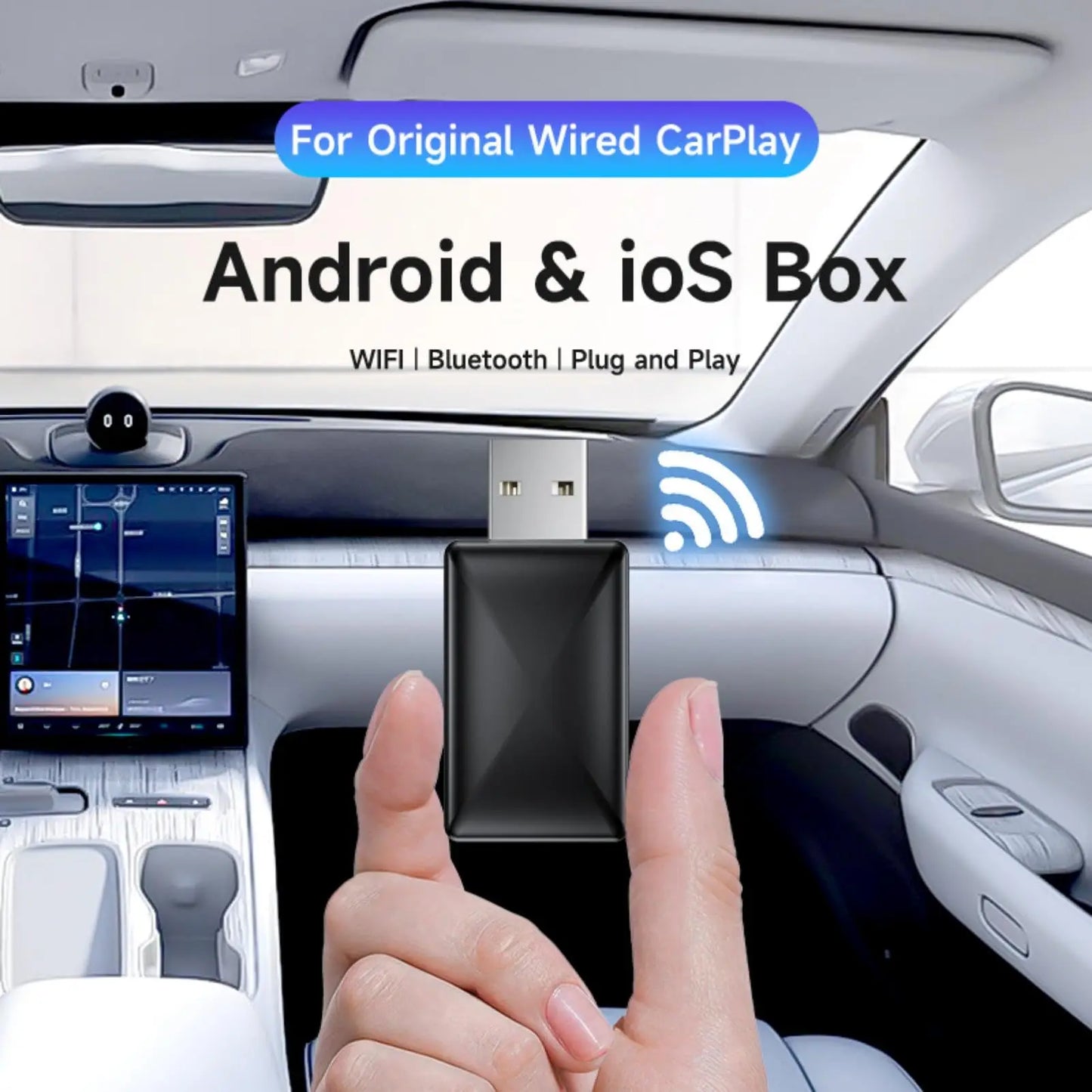 CarPlay Android Wireless USB Dongle Adapter for Cars