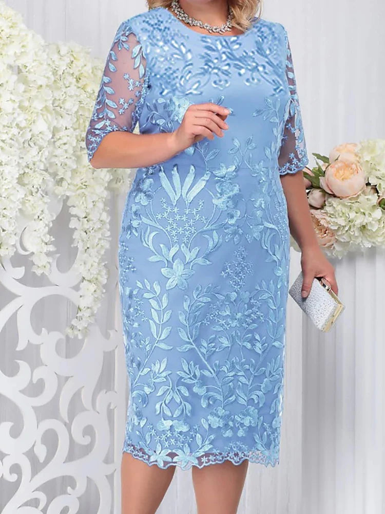 Women Plus Size Evening Dress