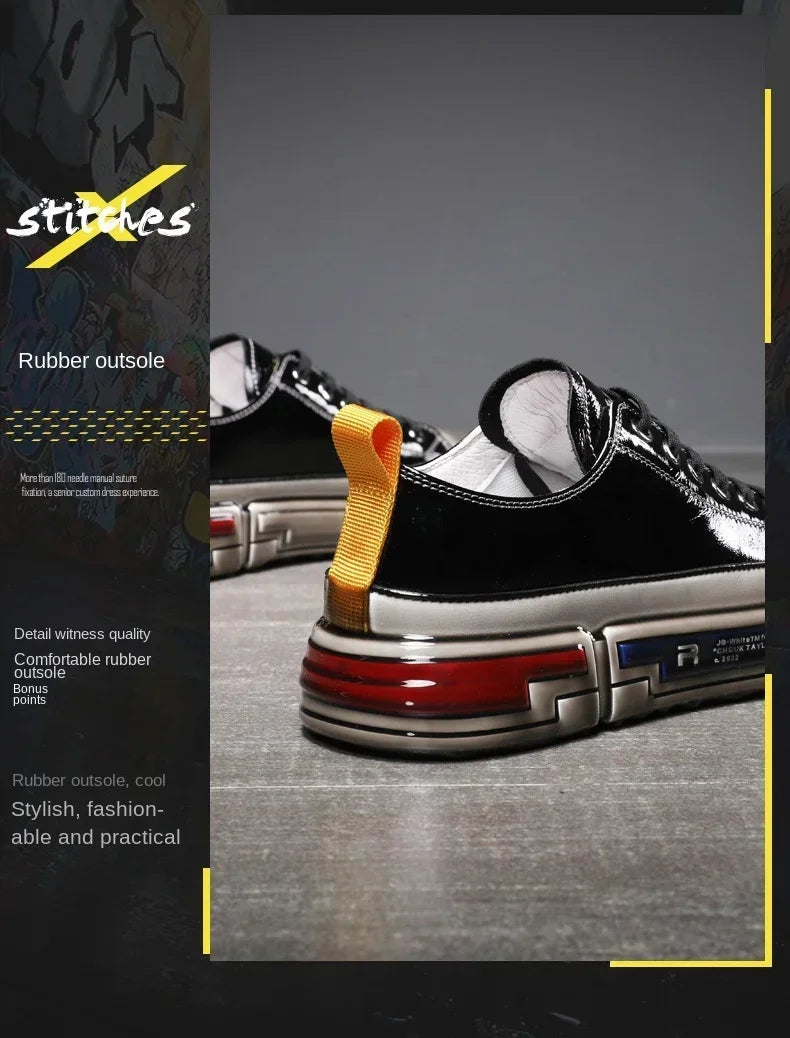 Men sneakers Shoes Genuine Leather
