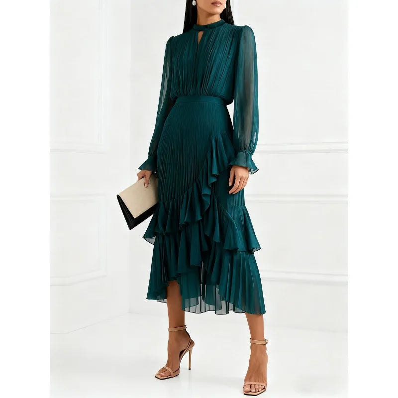 Women Folds Guest Wedding Dress