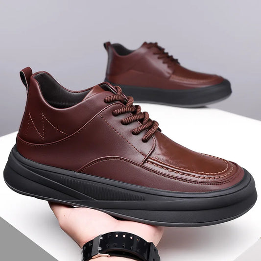 Leather Casual Shoes Sneakers for Men