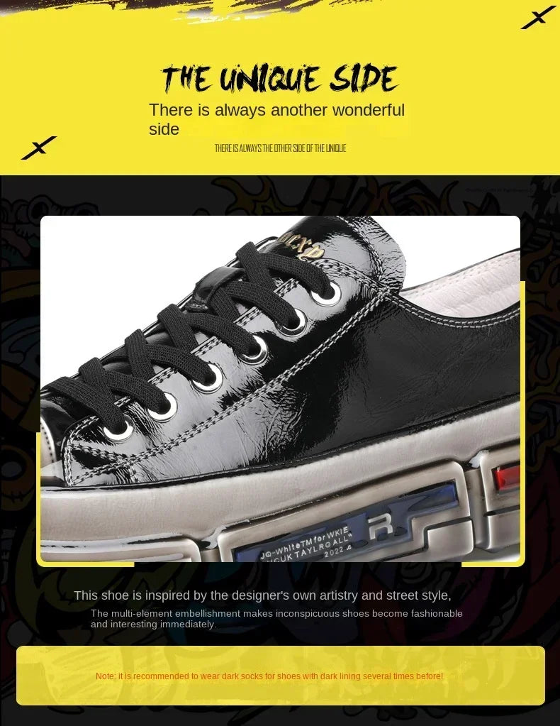 Men sneakers Shoes Genuine Leather
