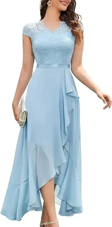 Women's Short Sleeve Evening Dress