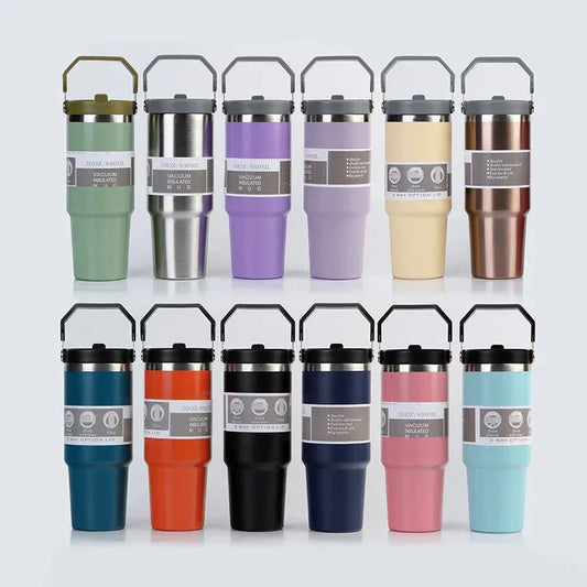 Portable Travel Sports Car Stainless Steel Cup - YAXSO