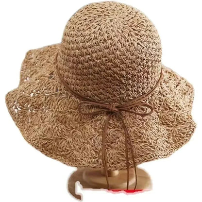 Handmade Crochet Straw Hat - YAXSO