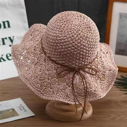 Handmade Crochet Straw Hat - YAXSO