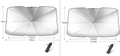 Foldable Car Windshield Sunshade Umbrella UV Protection - YAXSO