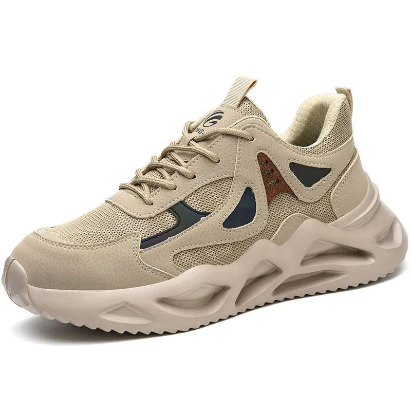 Men's Breathable Lightweight Safety Work Shoes - YAXSO
