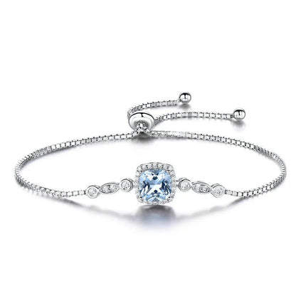 925 Sterling Silver Sky Blue Topaz Jewelry Set - YAXSO