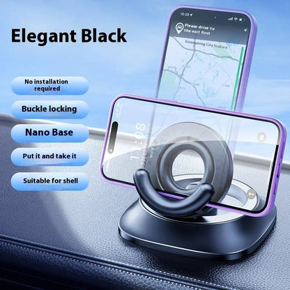 Magnetic Car Phone Holder – Foldable Adjustable Mount with Vacuum Suction - YAXSO
