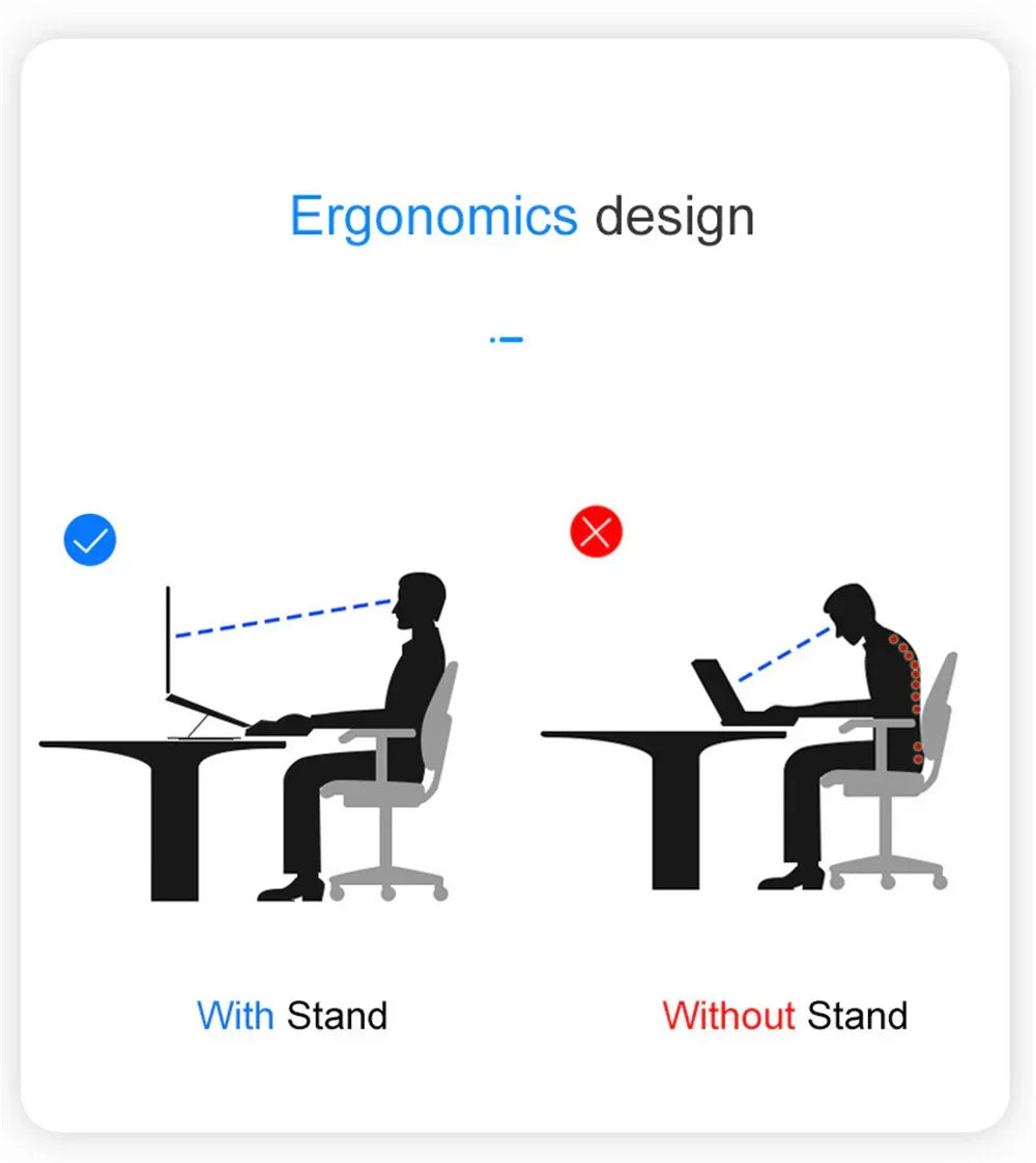 Folding Lifting Desktop Notebook Tablet Computer Stand - YAXSO