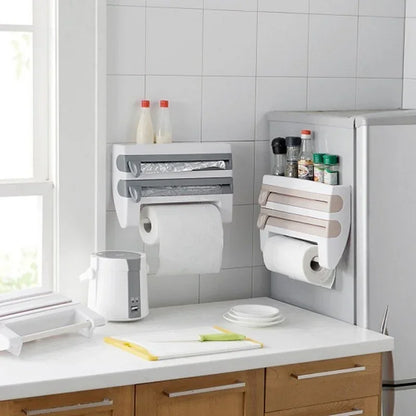 4-In-1 Kitchen Roll Holder Dispenser - YAXSO