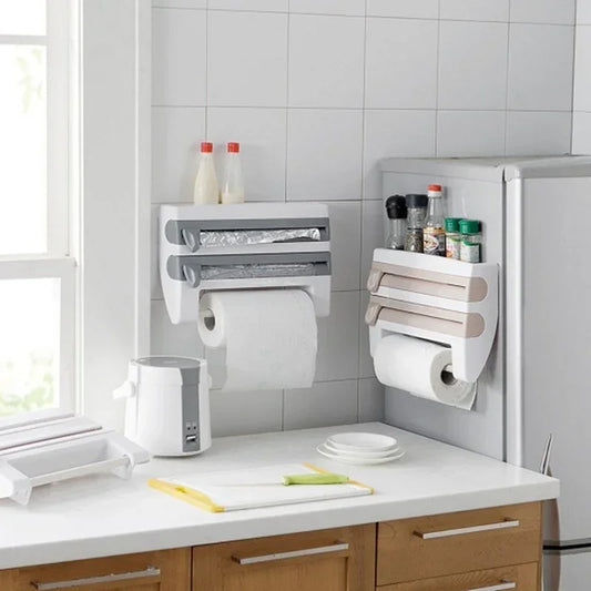 4-In-1 Kitchen Roll Holder Dispenser - YAXSO
