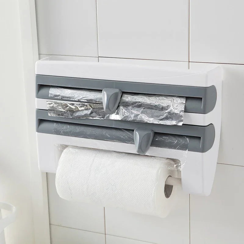 4-In-1 Kitchen Roll Holder Dispenser - YAXSO