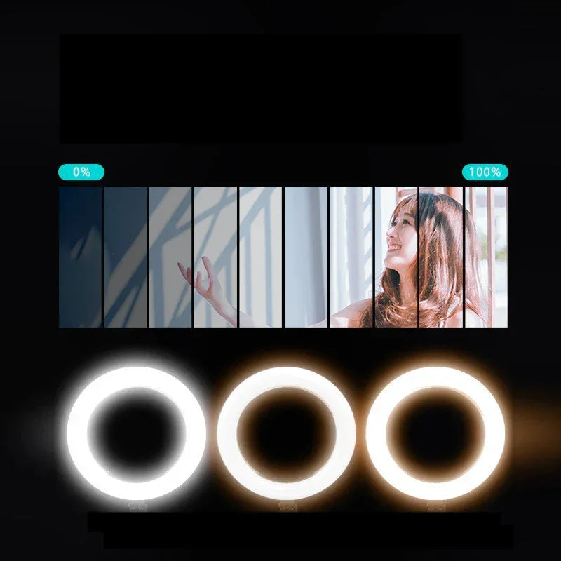 10-inch LED Fill Light Desktop Multi-function Video Recording - YAXSO
