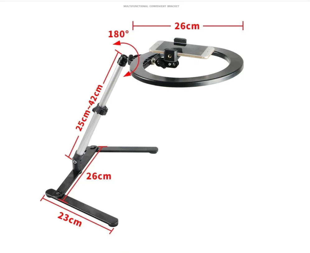 10-inch LED Fill Light Desktop Multi-function Video Recording - YAXSO