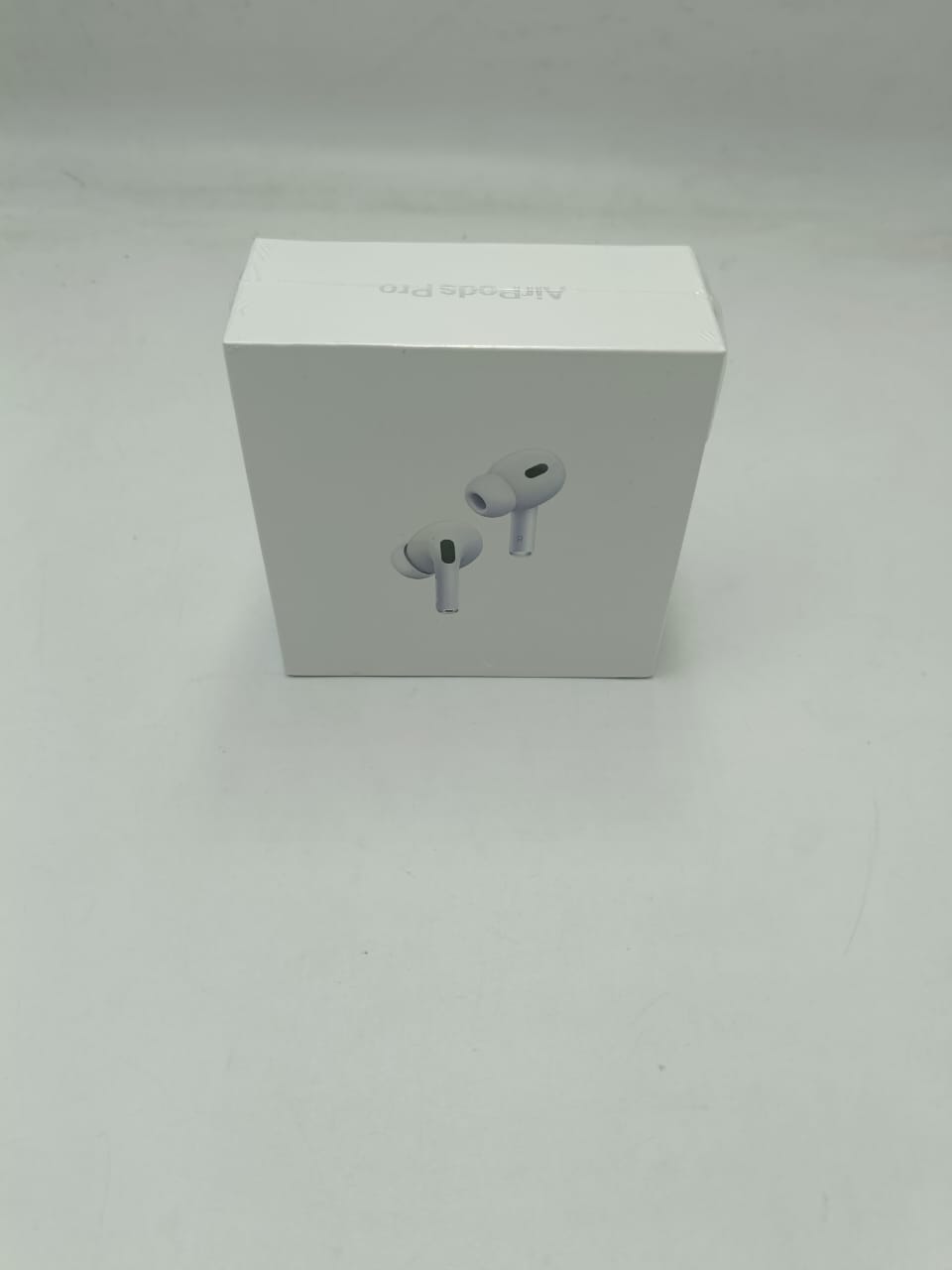 A-5 wireless earbuds retail box with an illustration of the earbuds