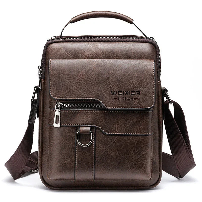 Men's PU Leather Shoulder Bag - YAXSO