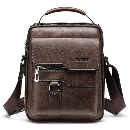 Men's PU Leather Shoulder Bag - YAXSO
