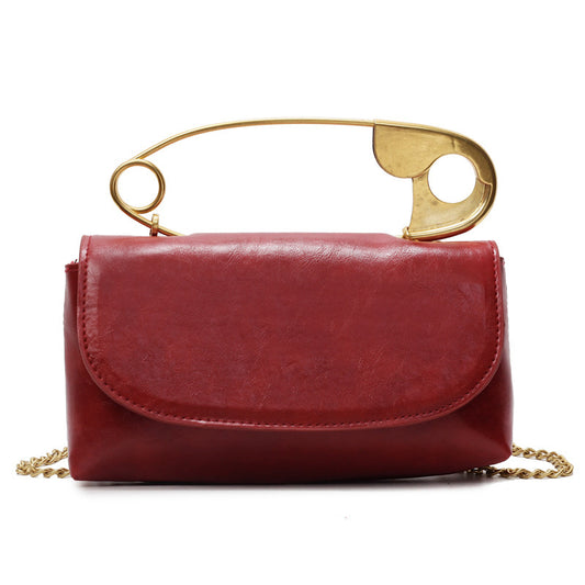 Creative Paper Clip Shoulder Handbag