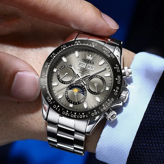 Men’s Automatic Mechanical Watch – 40mm, 30M Waterproof - YAXSO