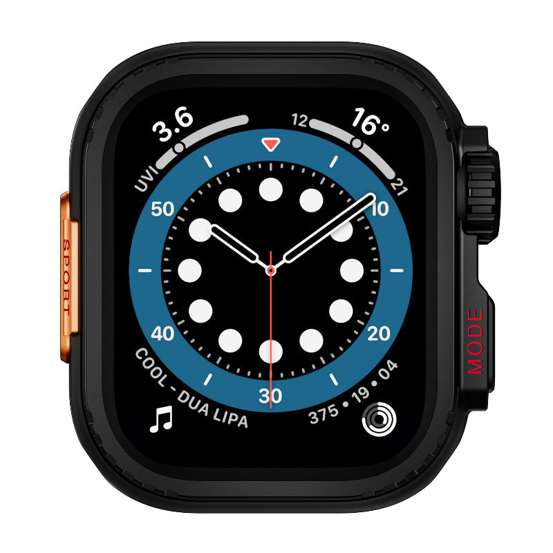 Smartwatch with a unique display design on a white background