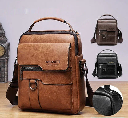 Men's PU Leather Shoulder Bag - YAXSO