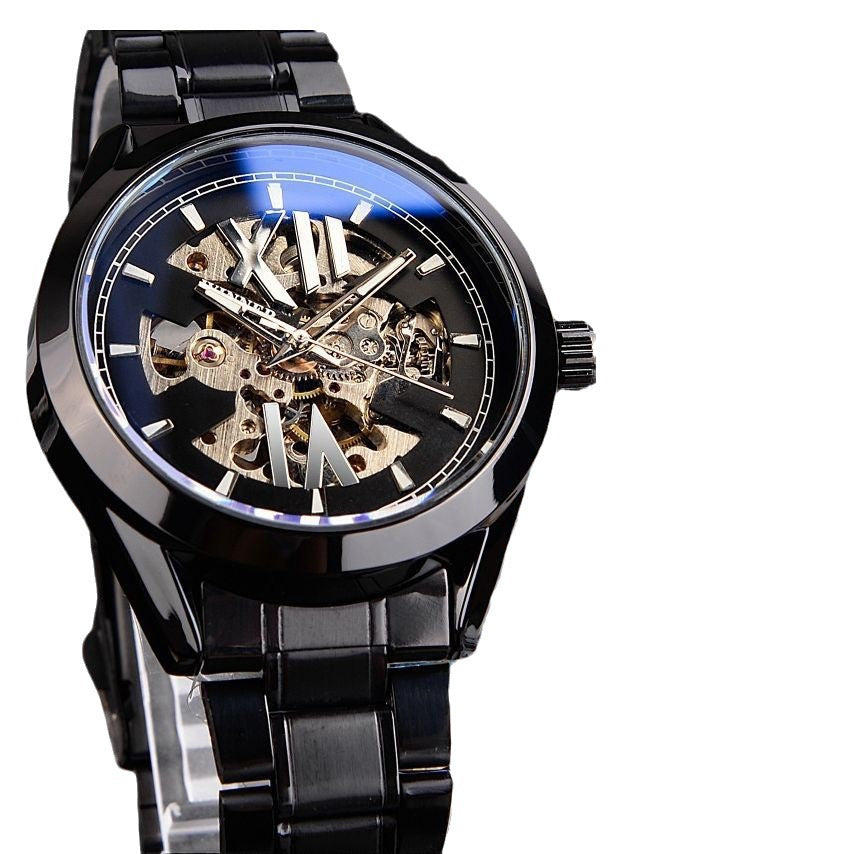 Men's Hollowed Mechanical Watch