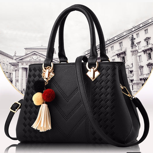Luxury Women Crossbody Handbag | PU Leather Multiple Compartments