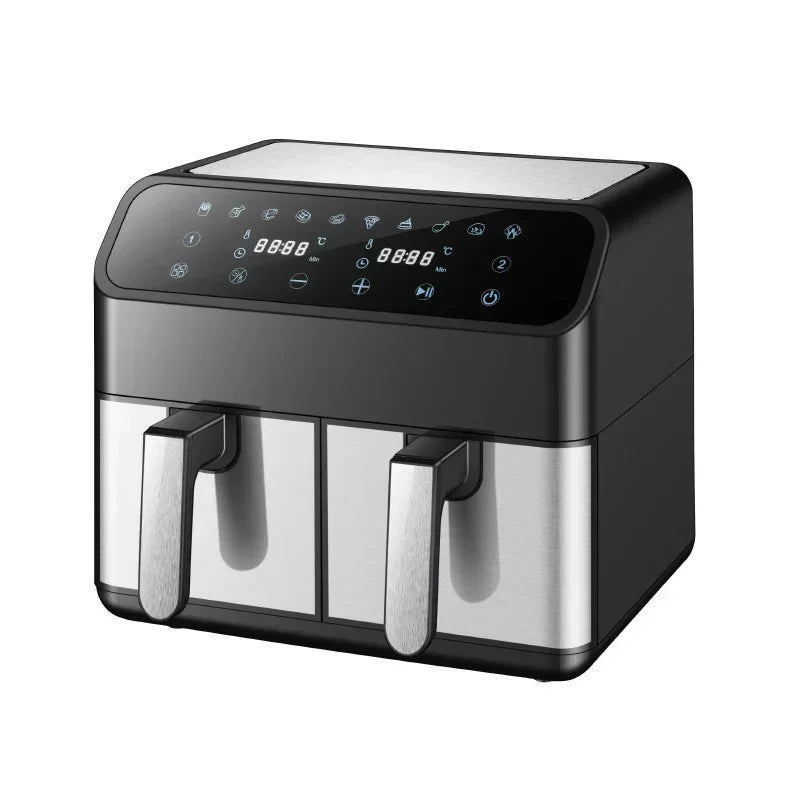 8L Double Pot Stainless Steel Air Fryer - YAXSO