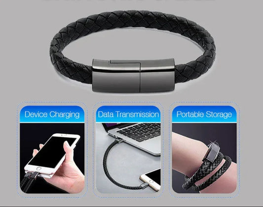 Bracelet USB Charging Cable – Portable Data Cord - YAXSO
