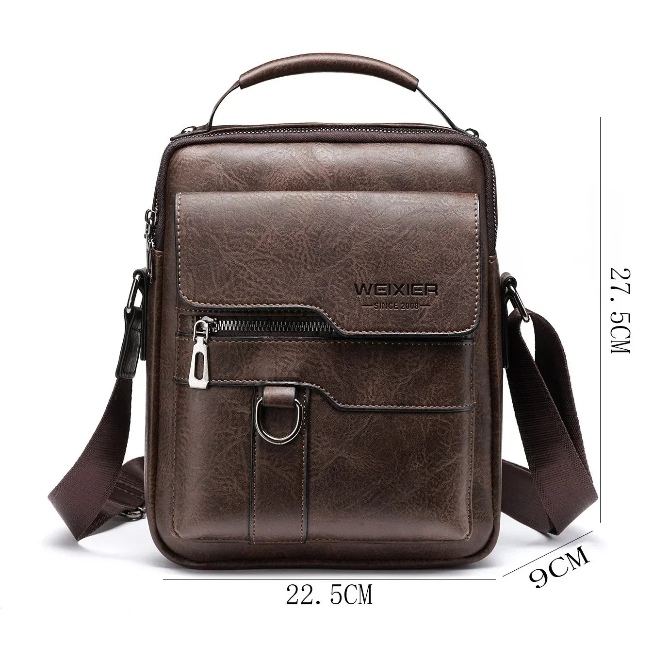 Men's PU Leather Shoulder Bag - YAXSO